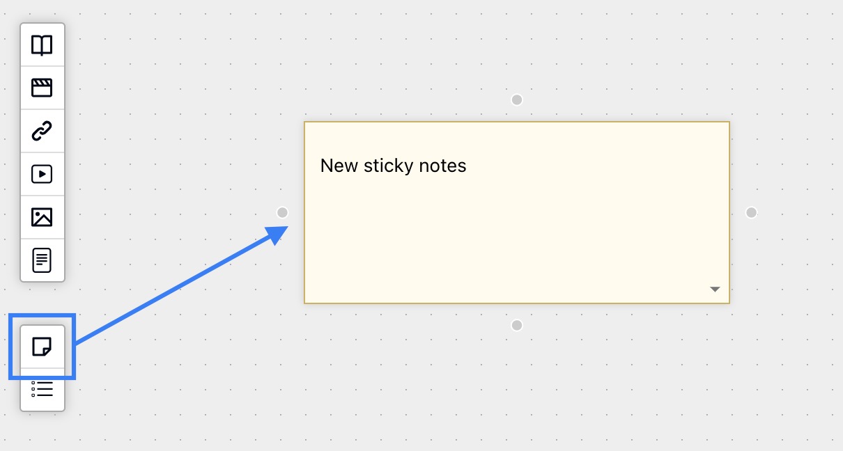 FunBlocks AIFlow Panel tool: Sticky Notes