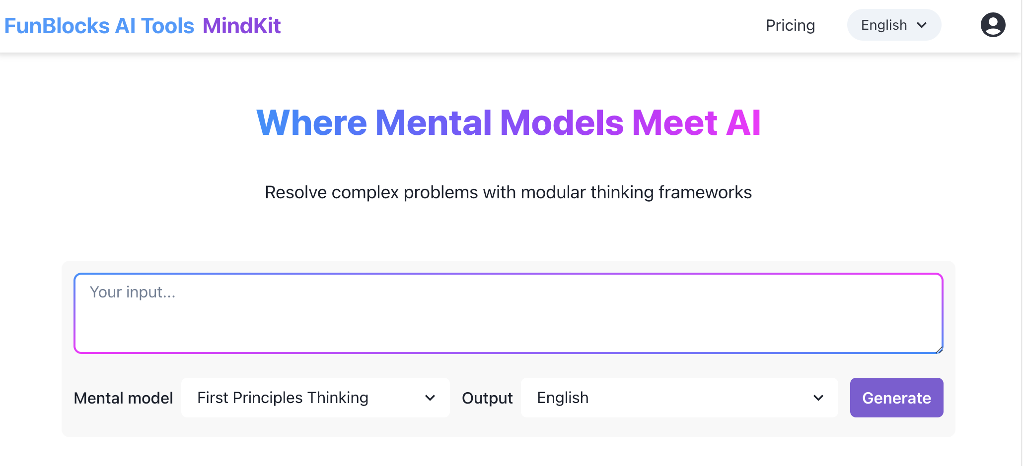 FunBlocks AIFlow Brainstorming with classic mental models