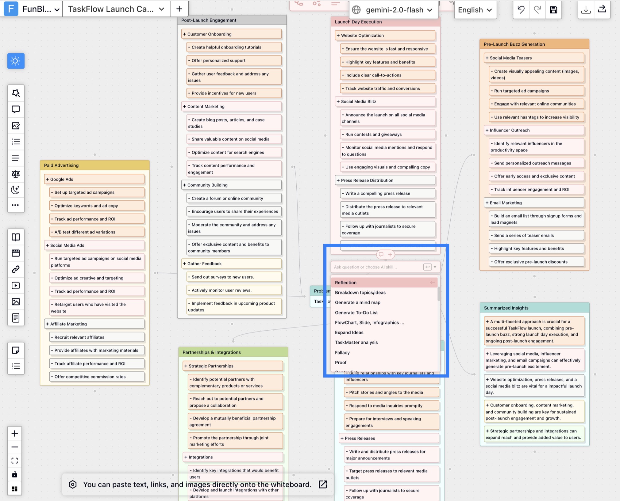 FunBlocks AIFlow Brainstorming - Reflection