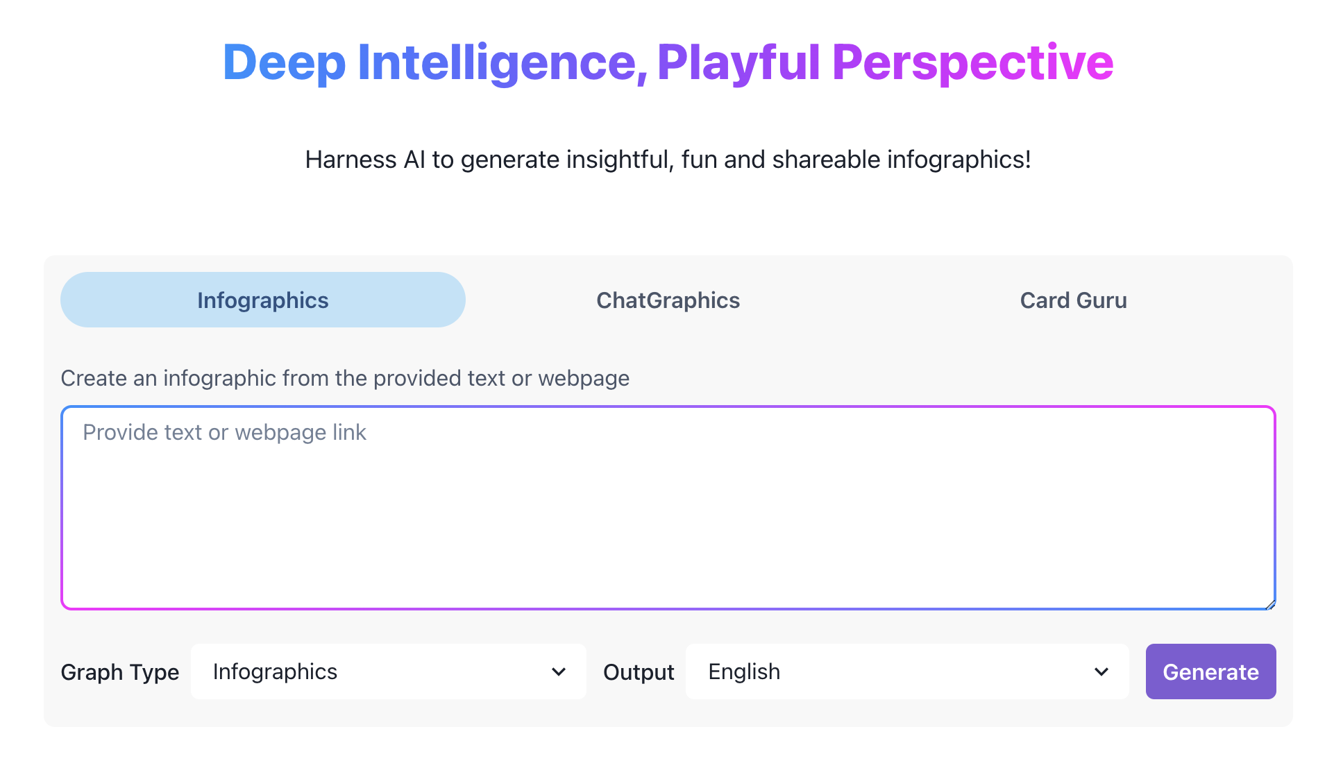 FunBlocks AI Tools infographics generator