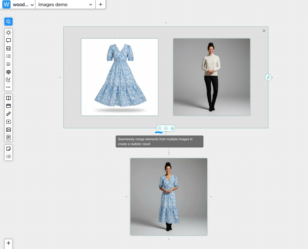FunBlocks AIFlow image fusion
