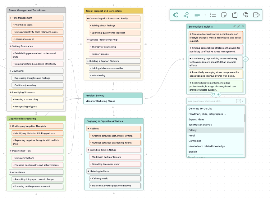 Critical thinking tools in FunBlocks AIFlow